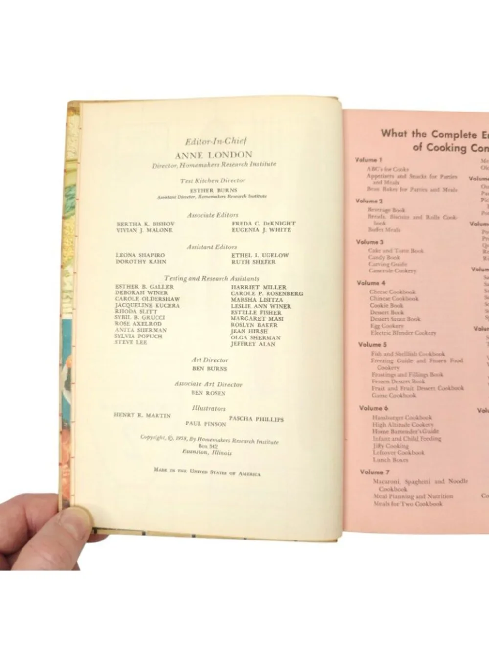 Mary Margaret McBride Encyclopedia of Cooking Volume 2 Vintage 1958 Cookbook HC